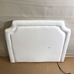 Open Box: Auburn Smart No Nails Dorm Headboard, Twin - Everyday Velvet White