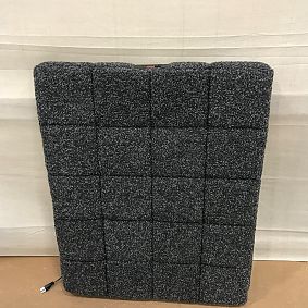 Open Box: Baldwin Smart No Nails Dorm Headboard, Twin - Perf Melange Boucle Charcoal