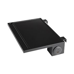 Open Box: Charging Bedside Tray with USB A/C (6"W x 11.75"L) - Black
