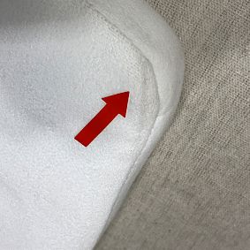 Open Box: Auburn Piped No Nails Headboard, Twin - Everyday Velvet White with White Piping