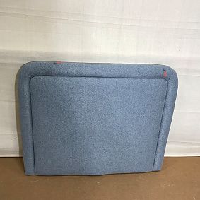 Open Box: Smart Channeled No Nails Dorm Headboard - Eco Performance Textured Weave Chambray