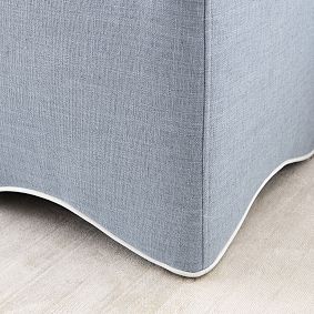 Wavy Piped Storage Settee (36.5")