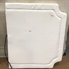 Open Box: Auburn Smart Tufted No Nails Dorm Headboard, Twin - Performance Linen Blend White