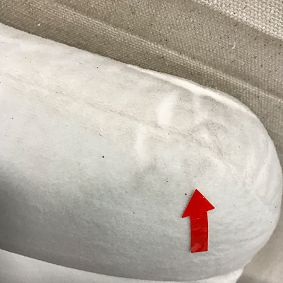 Open Box: Chelsea Piped No Nails Dorm Headboard, Twin - Everyday Velvet Ivory