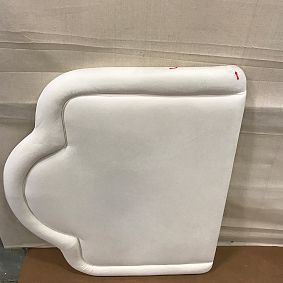 Open Box: Chelsea Piped No Nails Dorm Headboard, Twin - Everyday Velvet Ivory