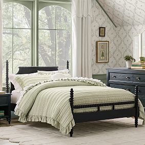 Chris Loves Julia Turned Wood Bed