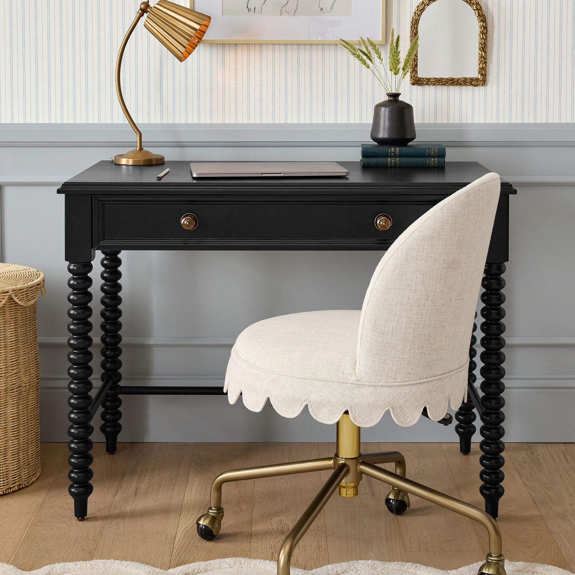Chris Loves Julia Turned Wood Desk (40"w x 21"d) by Pottery Barn Teen