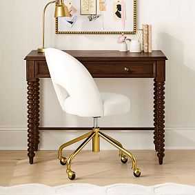 Chris Loves Julia Turned Wood Desk (40"w x 21"d)