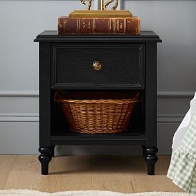 Chris Loves Julia Turned Wood Nightstand (20")