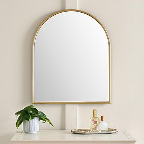 No Nails Arched Framed Mirror (20"x24")