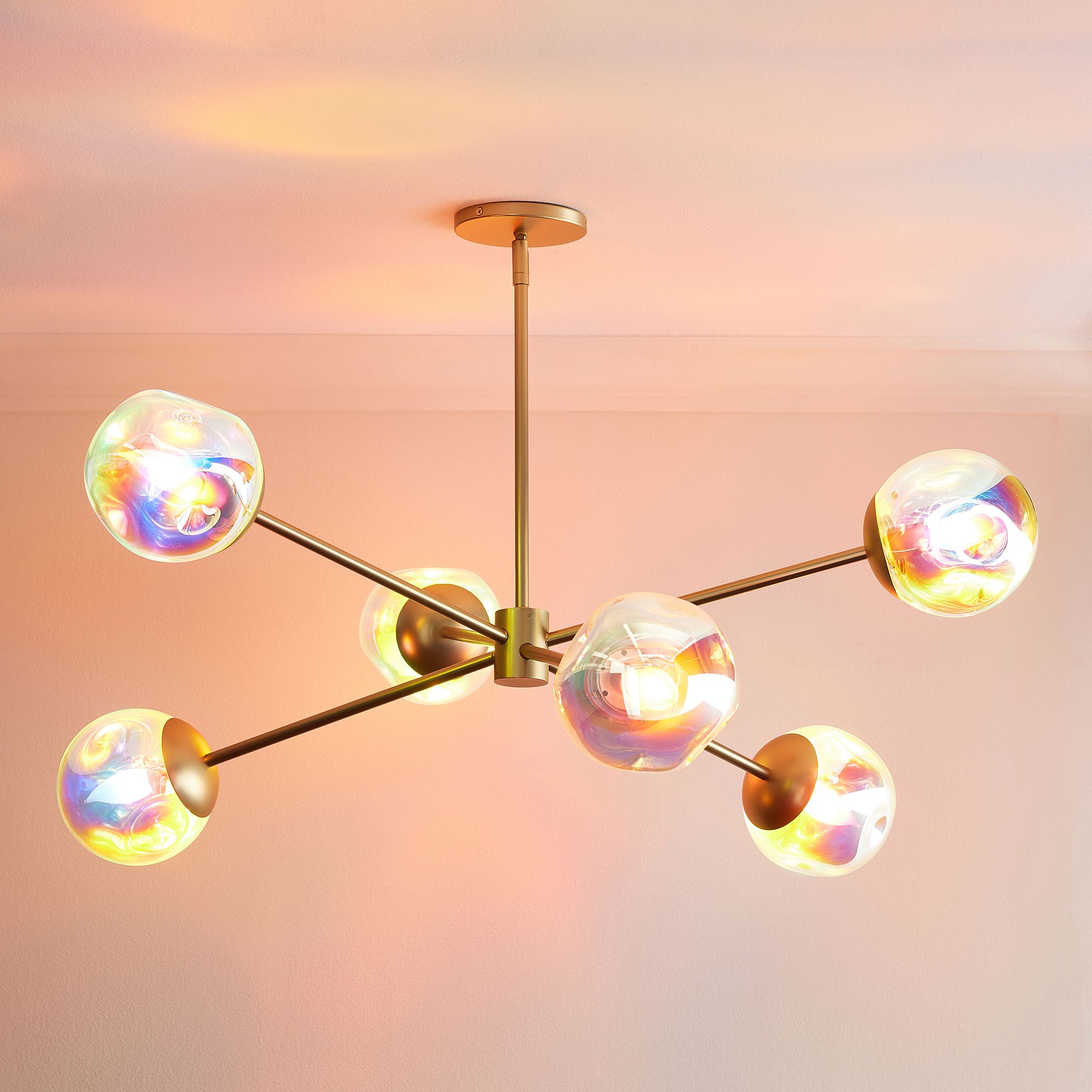 Iridescent Globe Chandelier (37") by Pottery Barn Teen