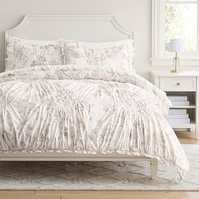 LoveShackFancy Garden Damask Smocked Quilt