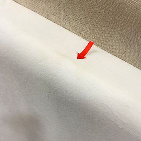 Open Box: Smart Auburn No Nails Dorm Headboard, Twin - Everyday Velvet White