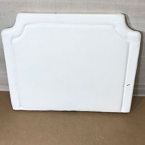 Open Box: Smart Auburn Tufted No Nails Headboard, Twin - Performance Linen Blend White