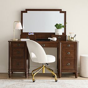 Marlowe Smart Storage Vanity Desk (58"w x 20"d)