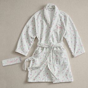 Hill House Home Clematis Scallop Robe &amp; Headband Set