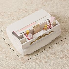 LoveShackFancy Mani Pedi Fur Lapdesk