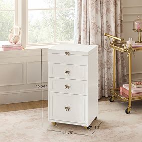 LoveShackFancy Regency Beauty Storage Cart (15.75" x 29.25")
