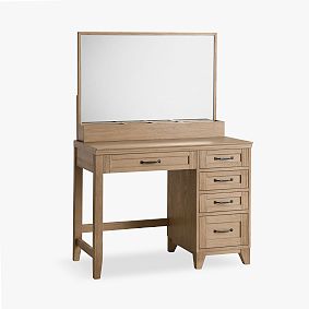 Hampton Single Pedestal Vanity Desk Topper (38"w x 5"d)