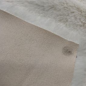 Open Box: Washable Faux-Bunny Fur Rug (3' x 5') - Ivory