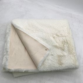 Open Box: Washable Faux-Bunny Fur Rug (3' x 5') - Ivory