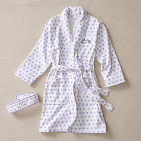 Roller Rabbit Hearts Robe &amp; Headband Set