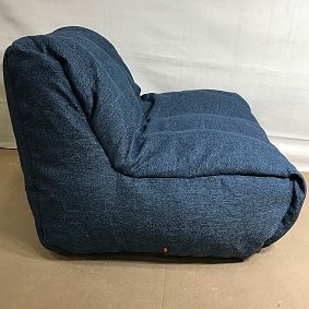 Open Box: Channeled Lounger - Boucle Twill Indigo