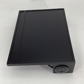 Open Box: Charging Bedside Tray with USB A/C (6"W x 11.75"L) - Black