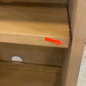 Open Box: Kearny 2-Cubby Bookcase without Base (24.5") - Seadrift