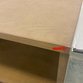 Open Box: Kearny 2-Cubby Bookcase without Base (24.5") - Seadrift