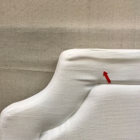 Open Box: Smart Auburn Tufted No Nails Dorm Headboard, Twin - Performance Linen Blend White