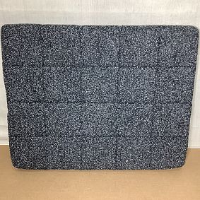 Open Box: Smart Baldwin No Nails Dorm Headboard, Twin - Perf Melange Boucle Charcoal