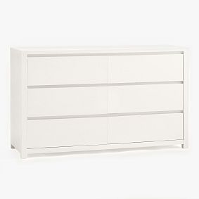 Open Box: Costa 6-Drawer Wide Dresser (56") - Montauk White