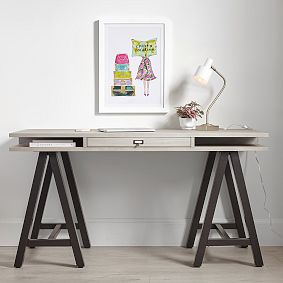 Customize-It Storage A-Frame Desk (58"w x 23.5"d)