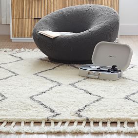 Zig Zag Shag Wool Rug