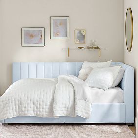 Avalon Upholstered Corner Storage Bed