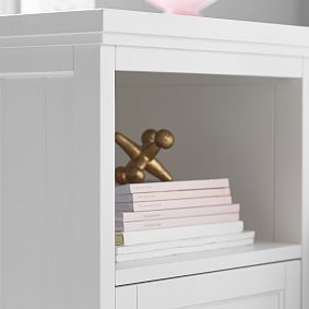 Beadboard Smart Storage Desk &amp; Bookcase Set (107.5"w x 24.5"d)