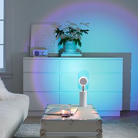 Multicolored White Table Lamp