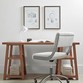 Customize-It Simple Trestle Desk (58"w x 23.5"d)