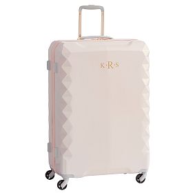 Luxe Hard-Sided Blush Checked Spinner