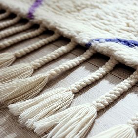 Zig Zag Shag Wool Rug
