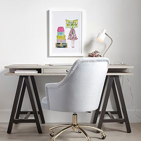 Customize-It Storage A-Frame Desk (58"w x 23.5"d)
