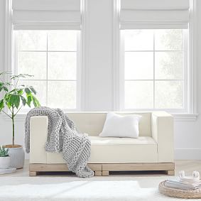 Piped Cushy Complete Loveseat (65")
