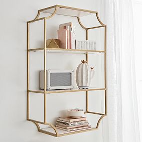 Scalloped Wall Bookcase (24"x37")