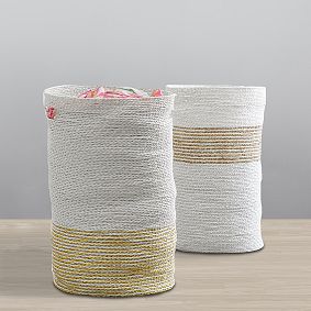 Shimmer Stripe Round Catchall