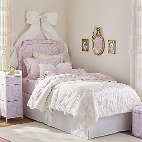 LoveShackFancy Vaulted Twin XL Bows Bedskirt