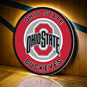 College Logo LED Round Wall Decor