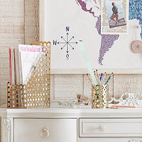 Golden Glam Desk Accessories