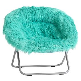 Pool Fur-rific Faux-Fur Hang-A-Round Chair