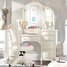 Lilac Vanity Desk (54"w x 19.5"d)